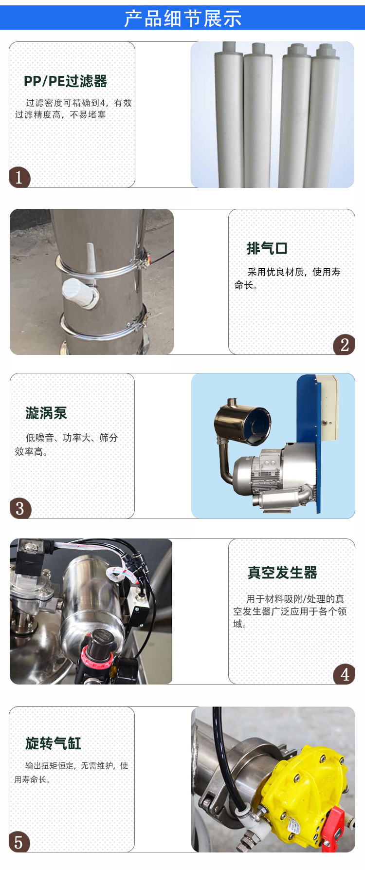 硫酸鎳真空上料機產品細節(jié)